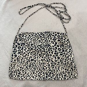Forever 21 Satin Cheetah Print Top Size Small